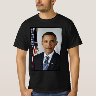 Barack Obama US President White House Portrait  T-Shirt