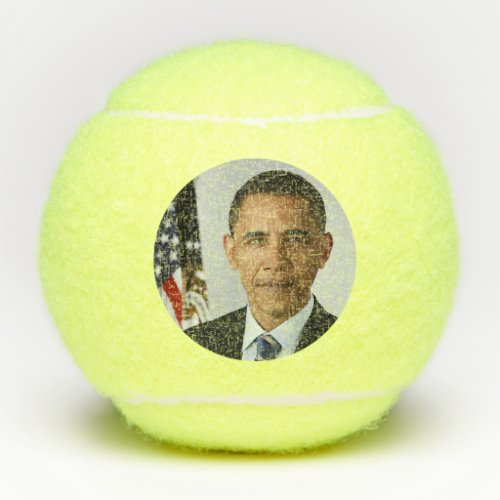 Barack Obama US President White House Portrait  Tennis Balls