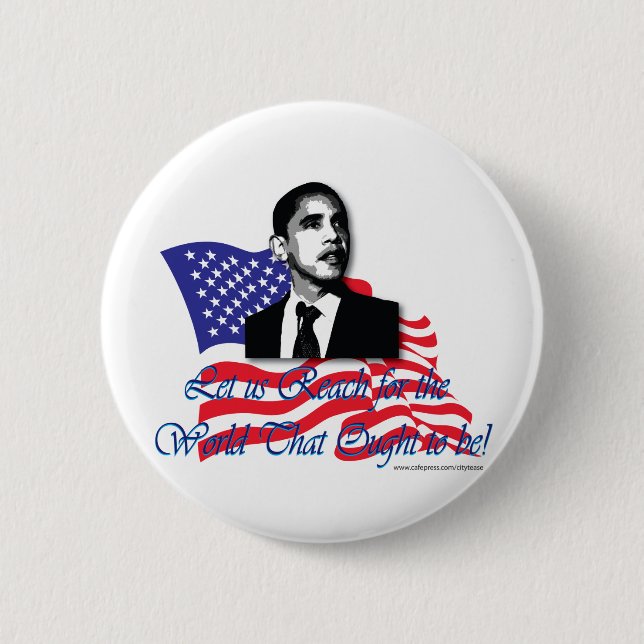 Barack Obama?USA Pinback Button (Front)