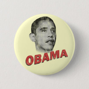 Barack Obama Vintage Pinback Button