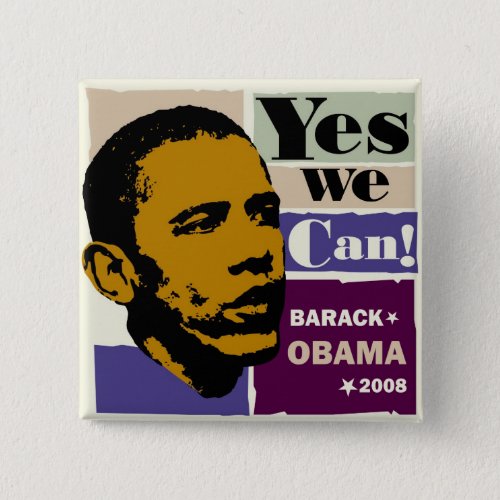 Barack Obama Yes We Can Button