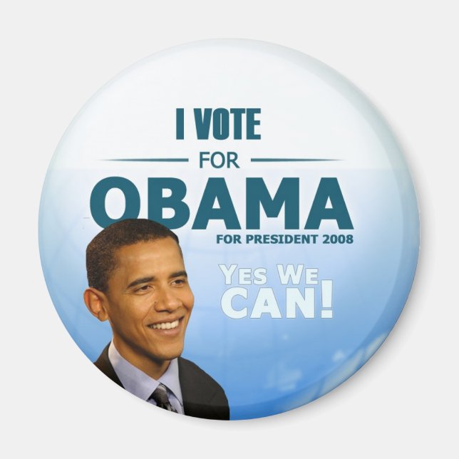 Barack Obama Yes We Can Magnet (Front)