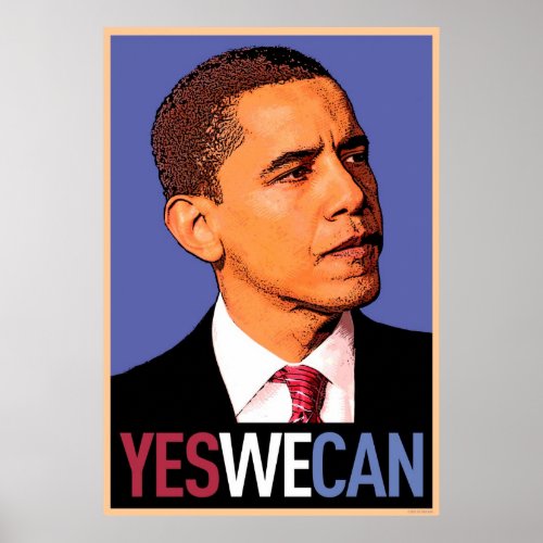Barack Obama _ Yes We Can poster