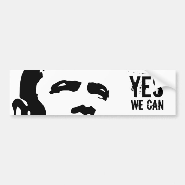 Barack Obama: YES WE CAN sticker (Front)