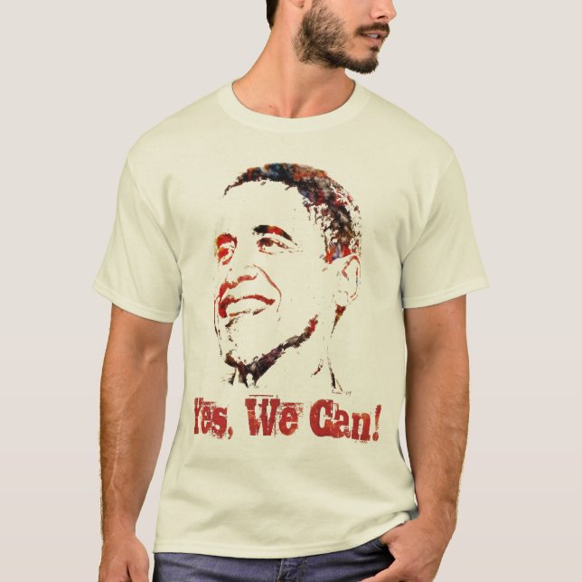 Barack Obama - Yes We Can! T-Shirt (Front)