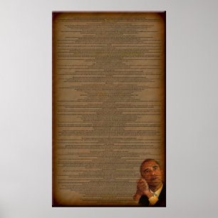 Barack Obama's Acceptance Speech Poster