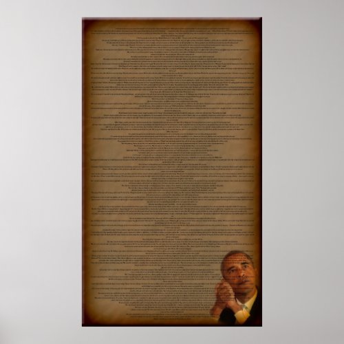 Barack Obamas Acceptance Speech Poster