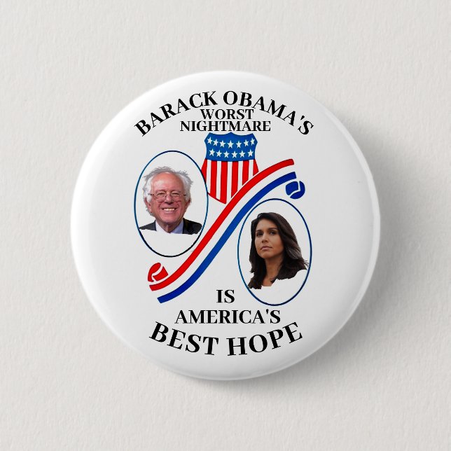 Barack Obama's Worst Nightmare Button (Front)