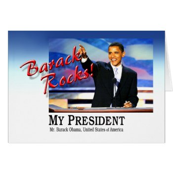 Barack Rocks! by thebarackspot at Zazzle