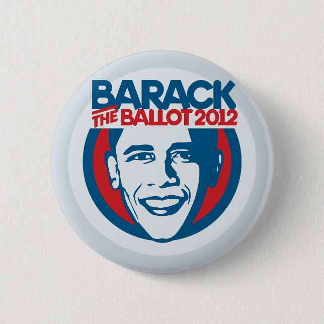 Barack the Ballot '12 Button pro-Obama (Front)