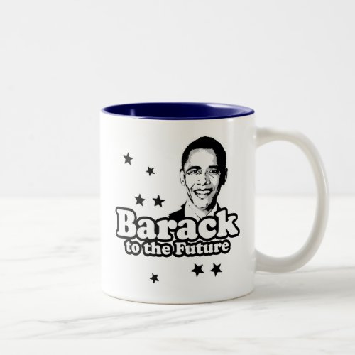 Barack to the future  T_shirt Two_Tone Coffee Mug