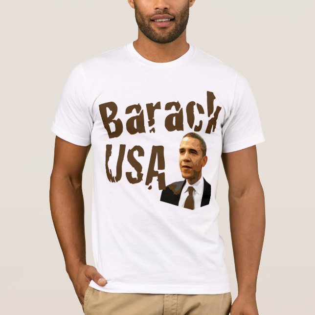 Barack USA Pro-Obama T-Shirt (Front)