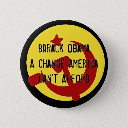 BarackObamaschange Barack ObamaA Change Americ Pinback Button