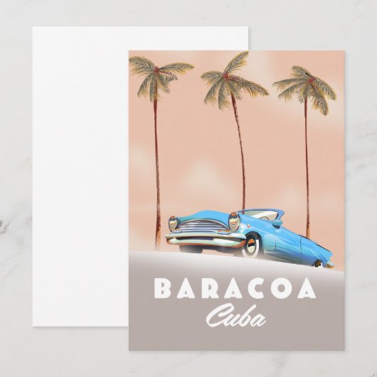 Baracoa Cuba Antique car (Front/Back)