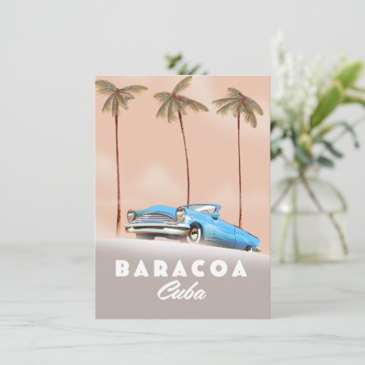 Baracoa Cuba Antique car (Standing Front)