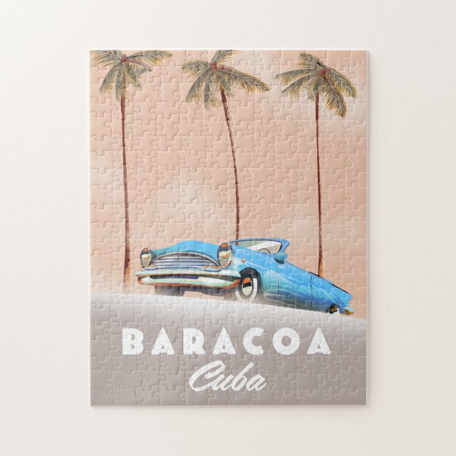 Baracoa Cuba Antique car Jigsaw Puzzle (Vertical)