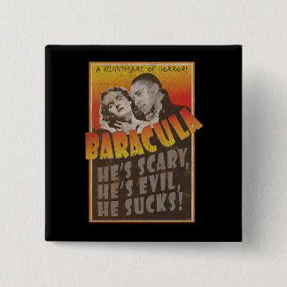 Baracula - Barack Obama Movie Poster Button