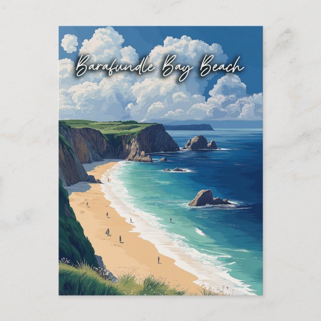 Barafundle Bay Beach Wales  Postcard (Front)