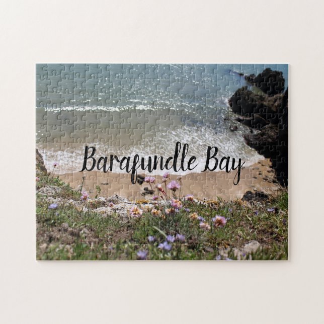 Barafundle Bay Pembrokeshire Wales Landscape Photo Jigsaw Puzzle (Horizontal)