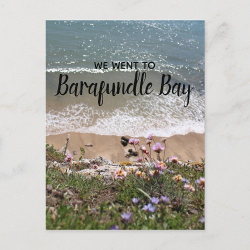 Barafundle Bay Pembrokeshire Wales Landscape Photo Postcard