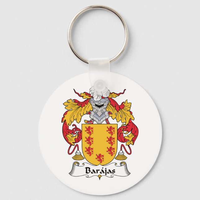 Barajas Family Crest Keychain (Front)