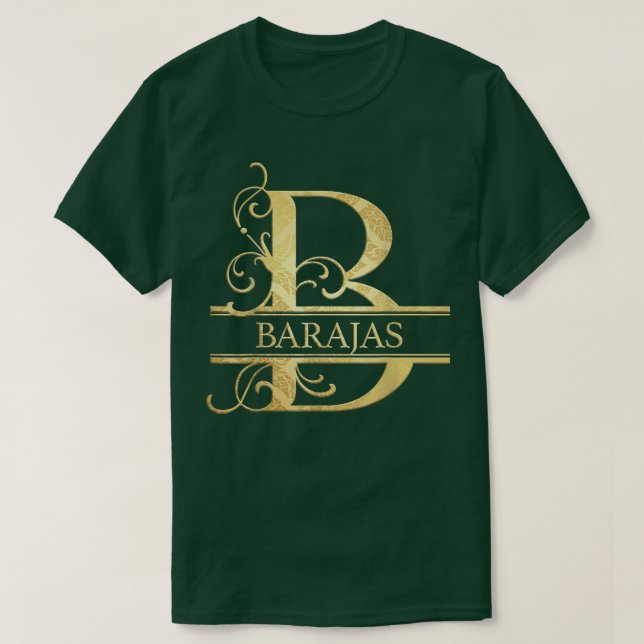 Barajas Name  T-Shirt (Design Front)