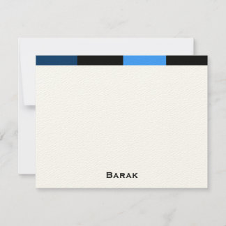 Barak custom thank you felt paper note card