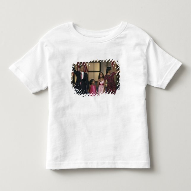 Barak Obama family wave at the last night of Toddler T-shirt (Front)