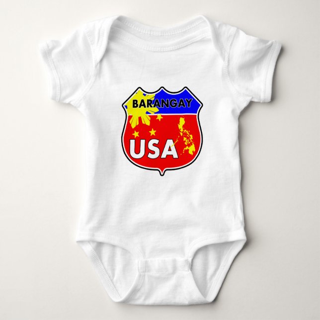 Barangay USA Baby Bodysuit (Front)