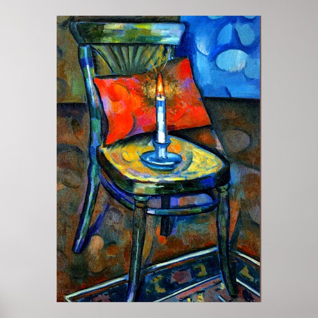 Baranoff-Rossine - Chair with a Candle Poster (Front)