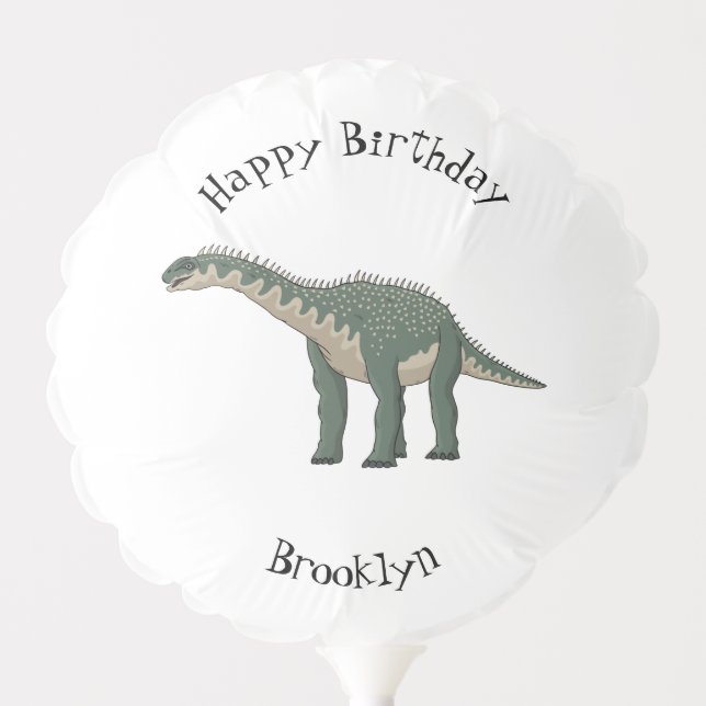 Barapasaurus cartoon illustration balloon (Front)