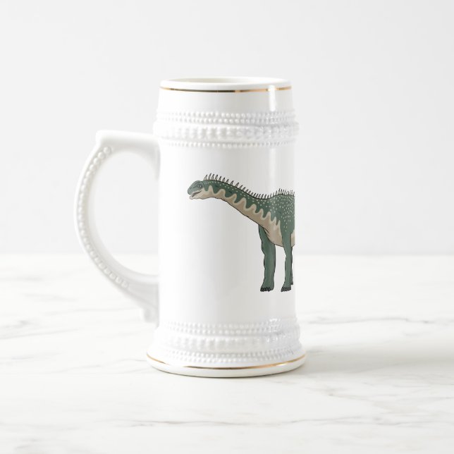 Barapasaurus cartoon illustration beer stein (Left)
