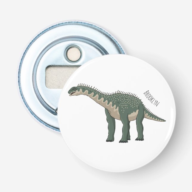Barapasaurus cartoon illustration bottle opener (Front)