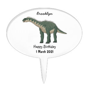 Barapasaurus cartoon illustration cake topper