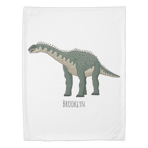 Barapasaurus cartoon illustration  duvet cover