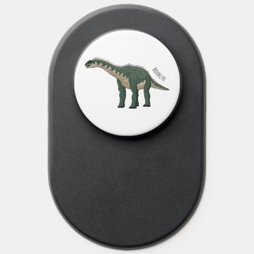 Barapasaurus cartoon illustration PopSocket