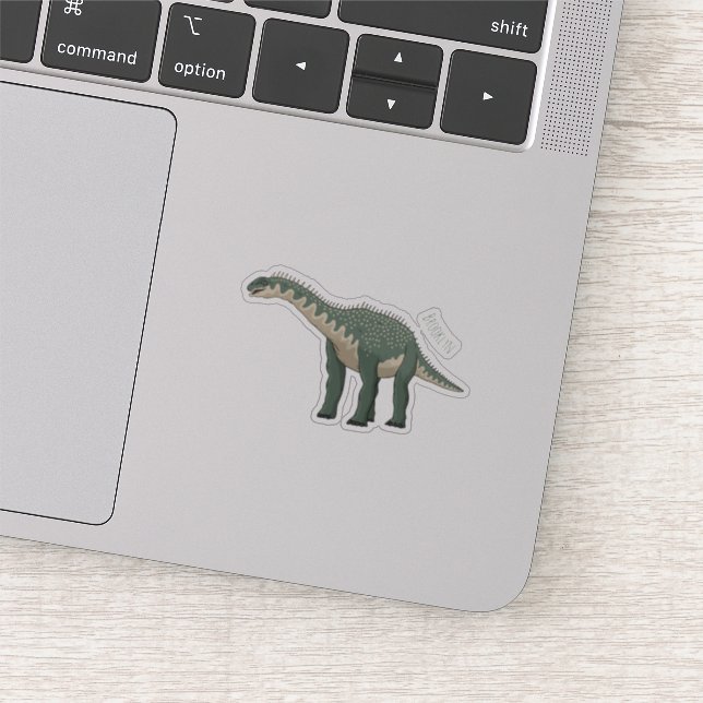 Barapasaurus cartoon illustration sticker (Detail)