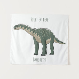 Barapasaurus cartoon illustration tapestry