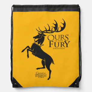 Baratheon Sigil - Ours is the Fury Drawstring Bag