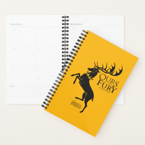 Baratheon Sigil _ Ours is the Fury Planner