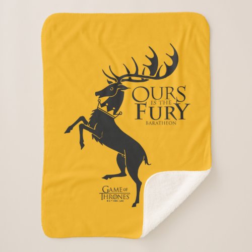 Baratheon Sigil _ Ours is the Fury Sherpa Blanket