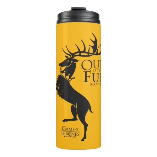Baratheon Sigil _ Ours is the Fury Thermal Tumbler
