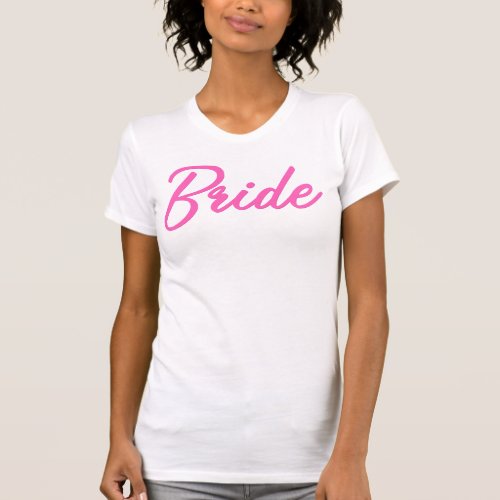 BARB Hot Pink Doll Themed Bride Babe Bachelorette T_Shirt