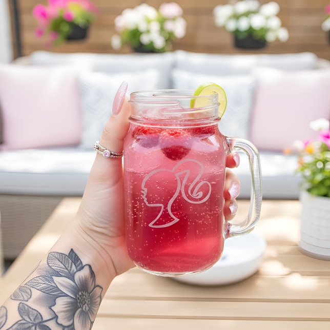 Barb Mason Jar W/ Handle (Creator Uploaded)