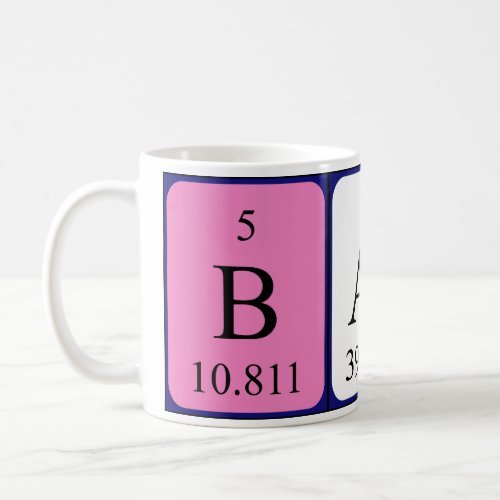 Barb periodic table name mug