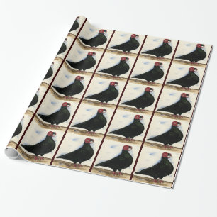 Barb Pigeon Watercolor Wrapping Paper