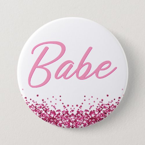 BARB Pink Malibu Doll Themed Babe Bachelorette Button