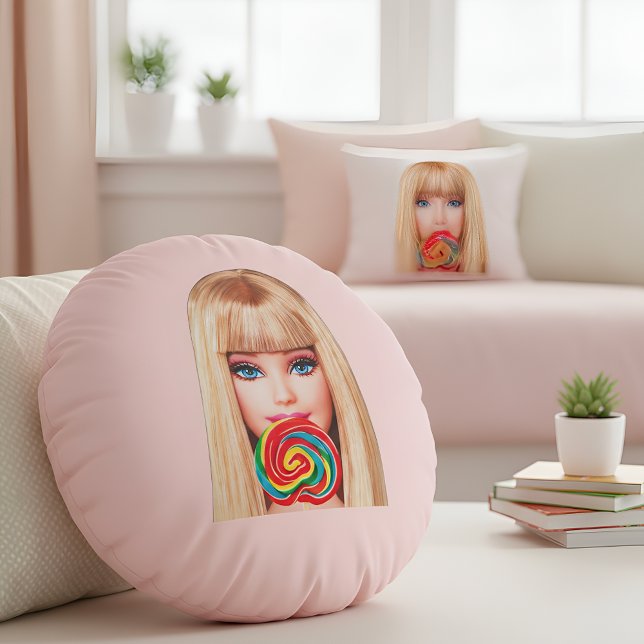 Barb Round Pillow (Creator Uploaded)