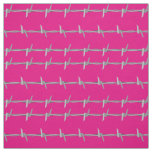 Barb Wire Pattern on Pink Fabric