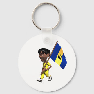 Barbadian Boy Keychain